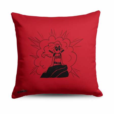 Deadpool A Whole New World Printed 18" Throw Pillow